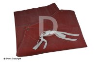 RED RUBBER SPRAY APRON