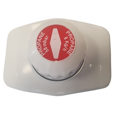 2e traps veiligheidsdrukreg. 50mbar Q :8kg/u