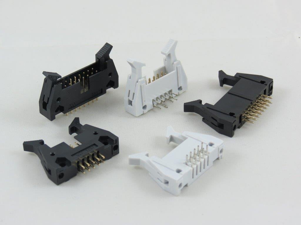 60 position Latch Header Right Angle Long Ejectors