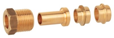 Aansluitset 3/8x8/10mm messing