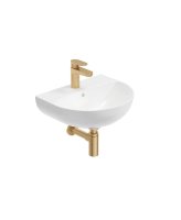 HORIZON ROUND 45CM AND BRUSHED GOLD BOTTLE TRAP