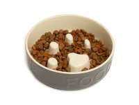 Scruffs Classic Slow Feeder Dog Bowl 20cm Grey x 1