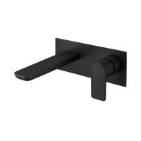 Tucker French Keal Wall Mounted Basin Mixer Tap Black