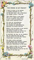 Verse Leaflet/Cross in Pocket   (7135/260)