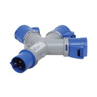 PCE 16A 230V T Connect - 3 Way 16A Splitter (9432000)