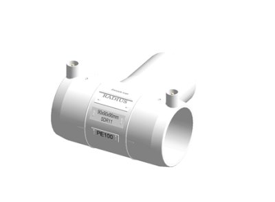 Radius Systems Equal Tee Black Electrofusion 90mm 16BAR WATER/10BAR GAS PE100 40V 4.0PIN WA2210