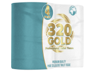320 GOLD TOILET ROLL (PK 48)