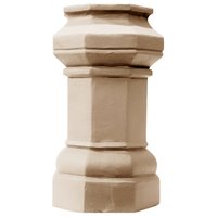 Octagon Design Chimney Pot Buff Cream 600mm