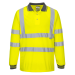 Hi-Vis Long Sleeved Polo Shirt, Yellow