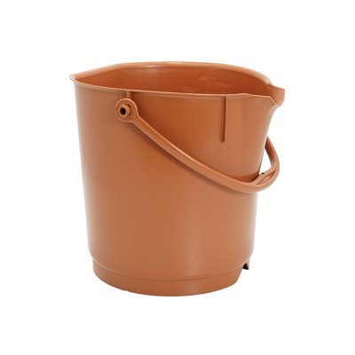 Foodgrade production bucket - 9 ltr, brown