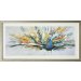Hand Painted Picture Peacock 38.5x77cm