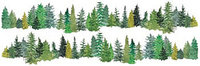 Evergreen Trees SB Sticker 10.5cm X 31cm. 