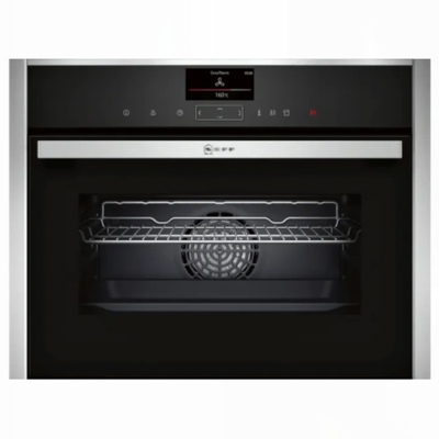 Neff Built-in compact oven with steam function&nbsp;Stainless steel&nbsp;| C17FS32N0B