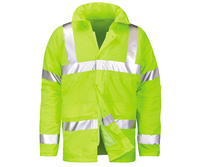 HYDRAFLEX Titanium Padded Hi-Vis PU Anorak Yellow