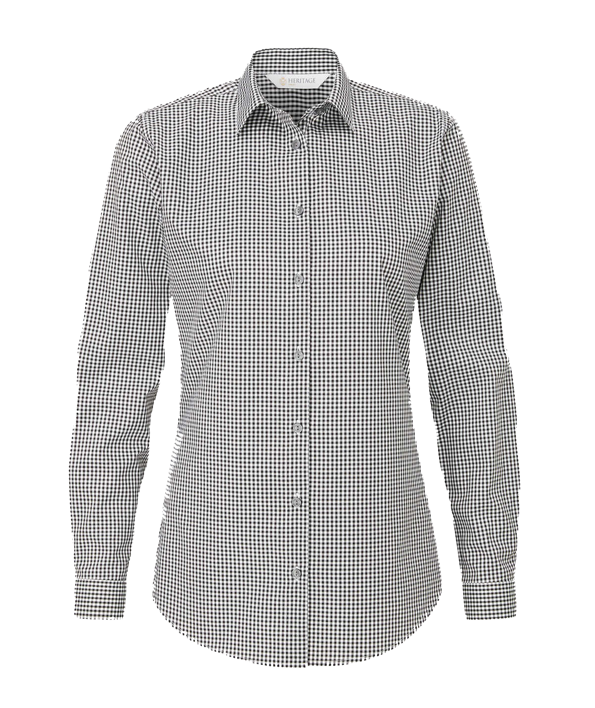 DISLEY BLACK AND WHITE GINGHAM L/S BLOUSE