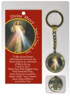 Key Ring/Leaflet/Divine Mercy/Wallet   (74514)