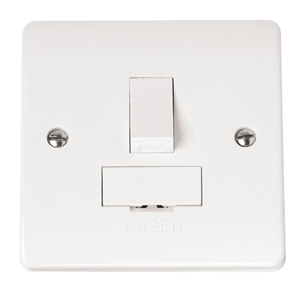 Click Mode 13A Switched Fused Spur White CMA651