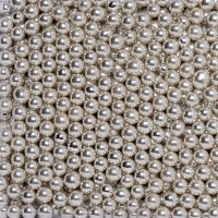 Sugared Balls Metallic Silver - 6mm