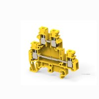 M4/6.D2 Entrelec Yellow Double Deck Terminal 4mm&sup2; 1SNA105045R2200