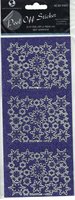 Snowflakes Lilac/ Silver  Peel-Off Stickers.