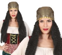 Fortune Teller Wig with Headscarf