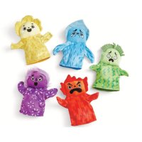 Feelings Hand Puppets - Set of 5