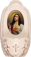 Porcelain Font/5 1/4 inch - Sacred Heart   (30197)