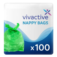 Vivactive Incontinence Nappy Disposal Bags, XL, 100/Pack