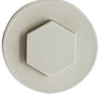 TechFast Roofing Screw Cover Caps Olive Green 19mm (Box of 100)