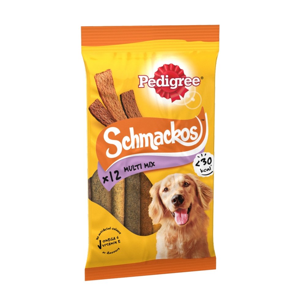 Pedigree Schmackos with Multi Mix 12 Sticks Dog Treats 18x86gm CG52S