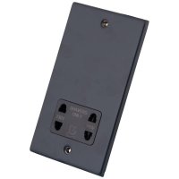 Granite Blue 2 Gang Shaver Socket 6103-110