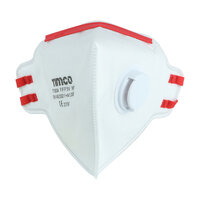 Timco FFP3 Fold Flat Dust Mask Valved Pack 3