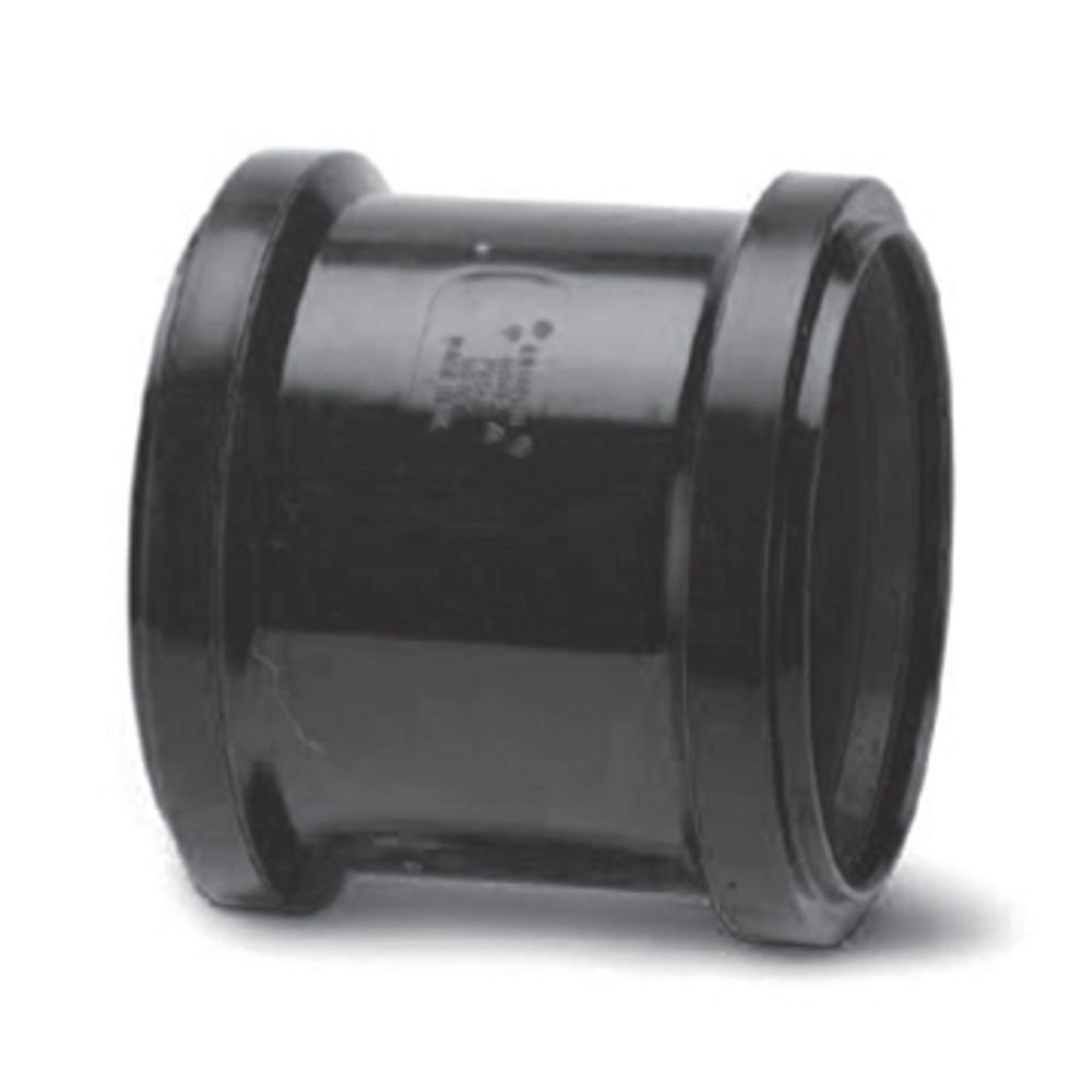 POLYPIPE SH45B BLACK SLIP COUPLING 110mm SOIL