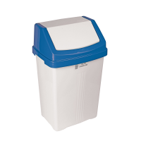 50 L Swing Bin & Colour Lid, Blue