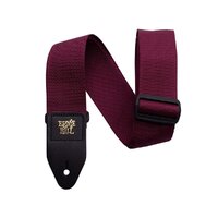 Ernie Ball 2 Polypropylene Guitar Strap  Burgundy 4047