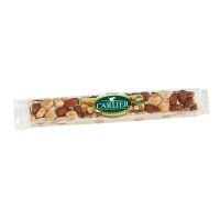 Soft almond and hazelnut wrapped nougat bar in display box - 24x100g