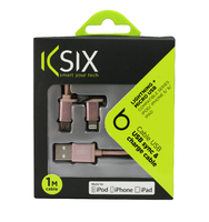 B0914CUM03 Rose Gold 2 in 1 MFI Data Lead