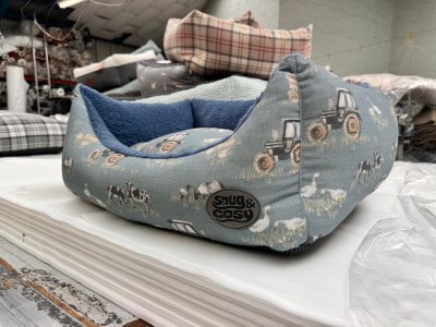 Snug&Cosy Farmyard Blue Rectangle 64cm
