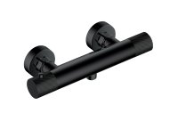 RAK-AMALFI WALL MOUNTED EXPOSED THERMOSTATIC BAR VALVE IN MATT BLACK