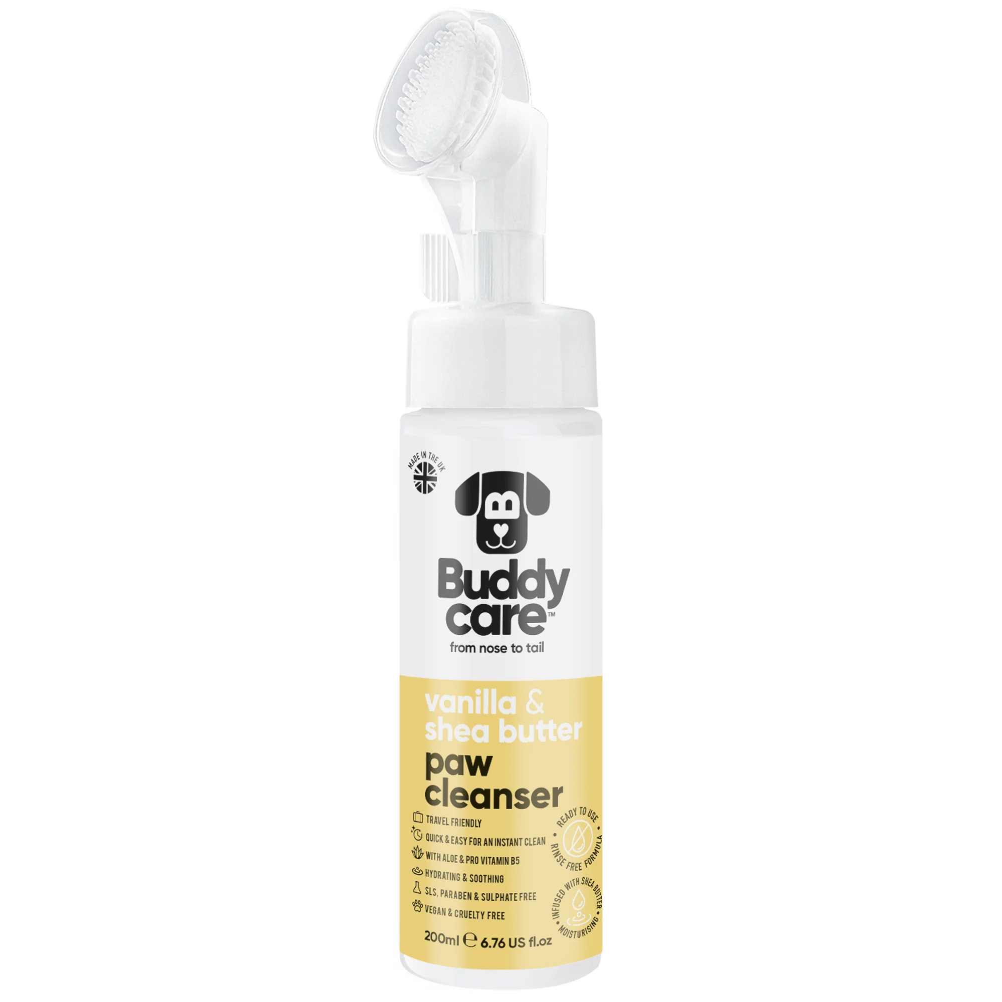 Buddycare Paw Cleanser Vanilla and Shea Butter 200ml