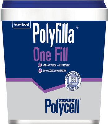 Polycell Trade Polyfilla One Fill Lightweight Filler 1L