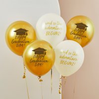 Graduation 12" Latex Balloons - Pack of 5
