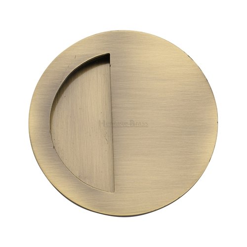 ROUND MOON FLUSH PULL AT