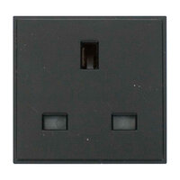 13A SOCKET EURO MODULE BLACK