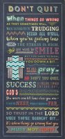 Wood Prayer Plaque/Don't Quit   (AG57251)