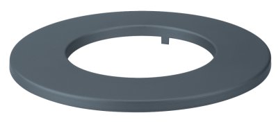 Schouwrozet zwart gelakt 100 mm  tot 600&deg;C