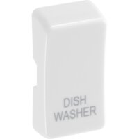 NEXUS WHITE GRID SWITCH ROCKER CAP MARKED  DISH WASHER