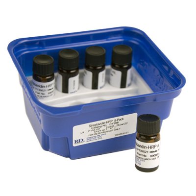 ELISA Kit Reagent, Streptavidin-HRP, 5 x 1ml vials, 1 Pack (for 75 Plates)