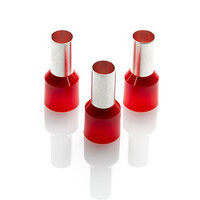 Red Pre-Insulated Bootlace Ferrule 35mm2 (Pack 100) | CEF35016F-100PK