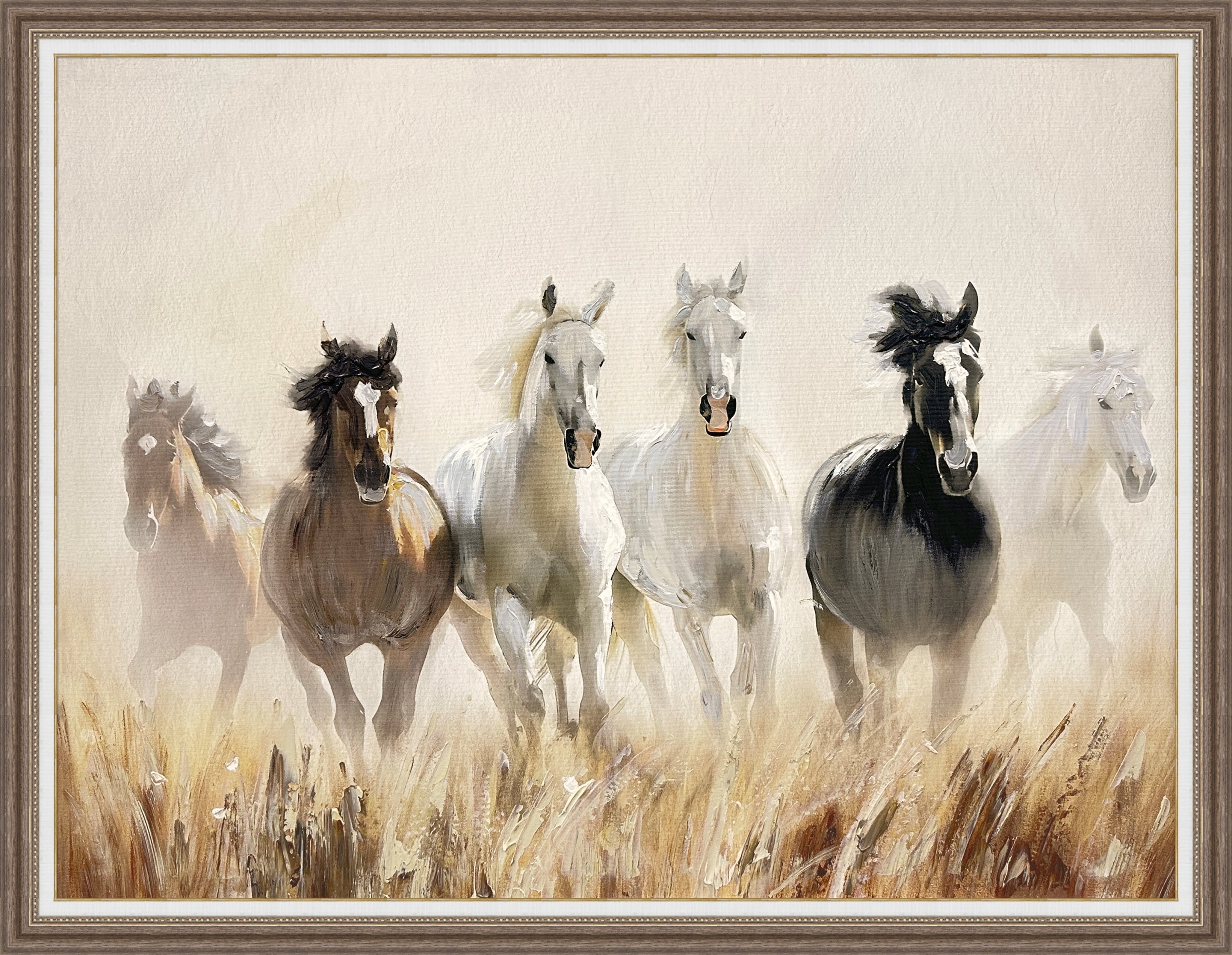 Hand Painted Picture The Canter 50x70cm
